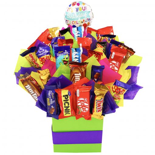 Happy Birthday Chocolate Bouquet with Balloon