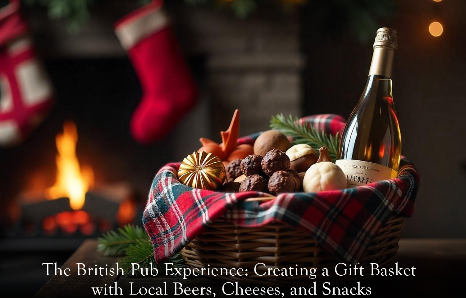 The British Pub Experience: Creating a Gift Basket with Local Beers, Cheeses, and Snacks