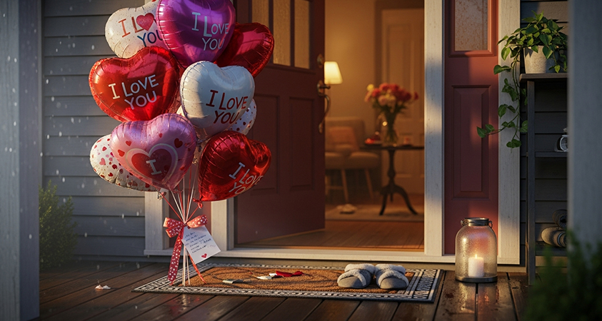 Valentine's Day Balloon Bouquet Turn Up the Love and Celebrate
